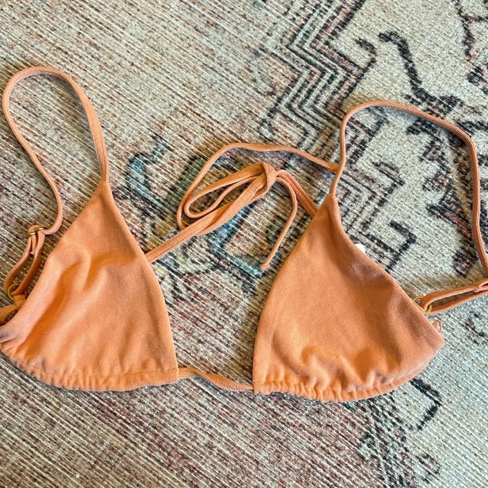 l*space‎ Tangy Terry Brittany Bikini Top Triangle String Tie Size M